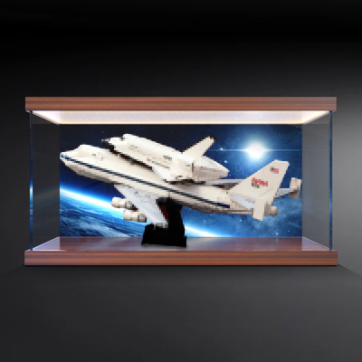 适用ICONS系列10360航天飞机运输机波音747灯光防尘罩彩绘展示盒