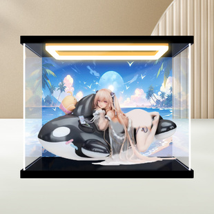 川帝适用APEX-TOYS碧蓝航线安克雷奇 海豚海洋游泳课手办展示盒