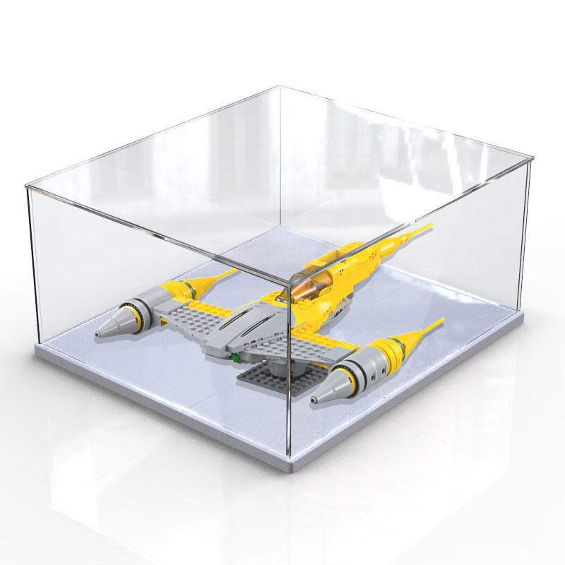 亚克力防尘盒适用乐高75092纳布星际战机展示模型玩具透明