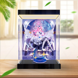 灯箱款亚克力展示盒 适用良笑社 蔚蓝档案 圣园未花星之呼唤手办