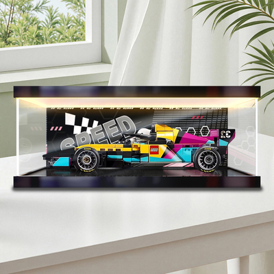 川帝适用77258 F1 ACADEMY超级赛车模型亚克力灯箱款展示盒防尘