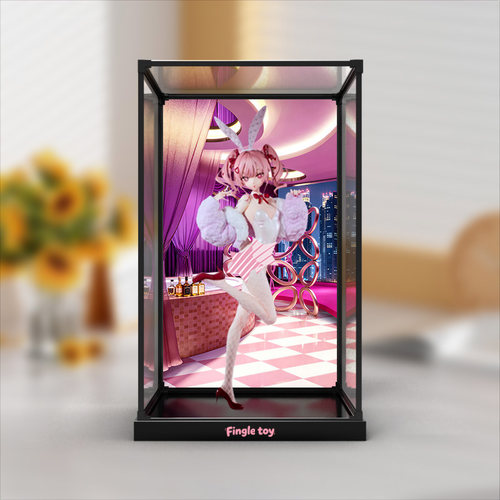 川帝适用Fingle toy 拉比 LOVEIT rurudo原画 手办合金框展示盒