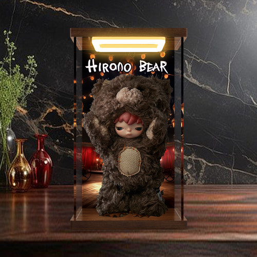 亚克力展示盒  适用泡泡玛特 POPMART 小野 搪胶毛绒熊 潮玩盲盒