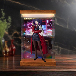 灯箱款亚克力展示盒适用七古力 手办主题PUP吉尔斯汀雷手办摆件