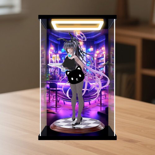川帝适用Max Factory 蔚蓝档案 角楯花凛 兔女郎手办回型灯展示盒