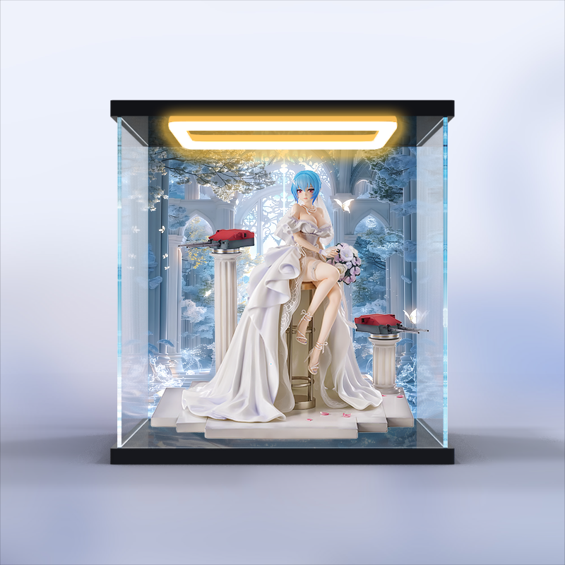 适用CALBONE 战舰少女R 欧根亲王 我心永恒 模型手办亚克力展示盒