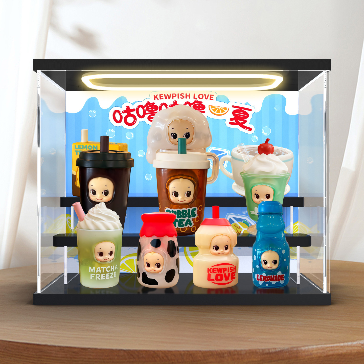 川帝适用丘比咕噜咕噜夏系列手办盲盒可爱Q版萌趣办摆件展示盒图片