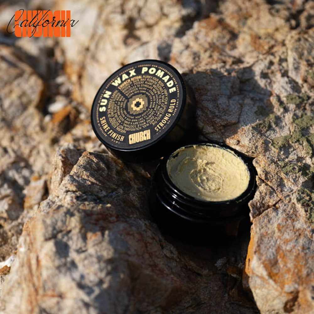 Church Barber-Sun Wax Pomade增加蓬松度质感浅光泽水基粘土发蜡