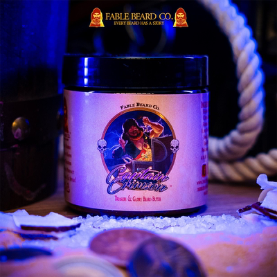 Fable beard co-Captain Crimson椰子琥珀香草香氛自然胡须定型膏