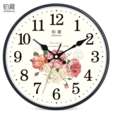 Платиновый 14 -вдвоенный модный простые висящие часы гостиная спальня подвесные часы простые часы часы творческие кварцевые часы