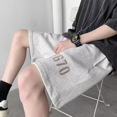 美式运动短裤男款夏季潮牌休闲重磅卫裤高街宽松过膝篮球五分