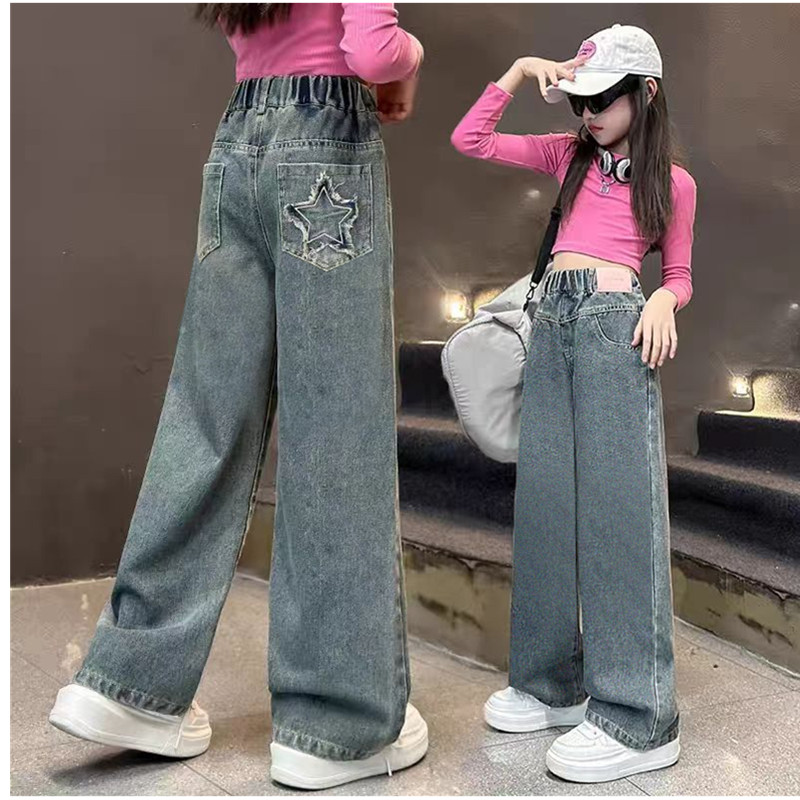 女孩新款阔腿裤春秋款童裤