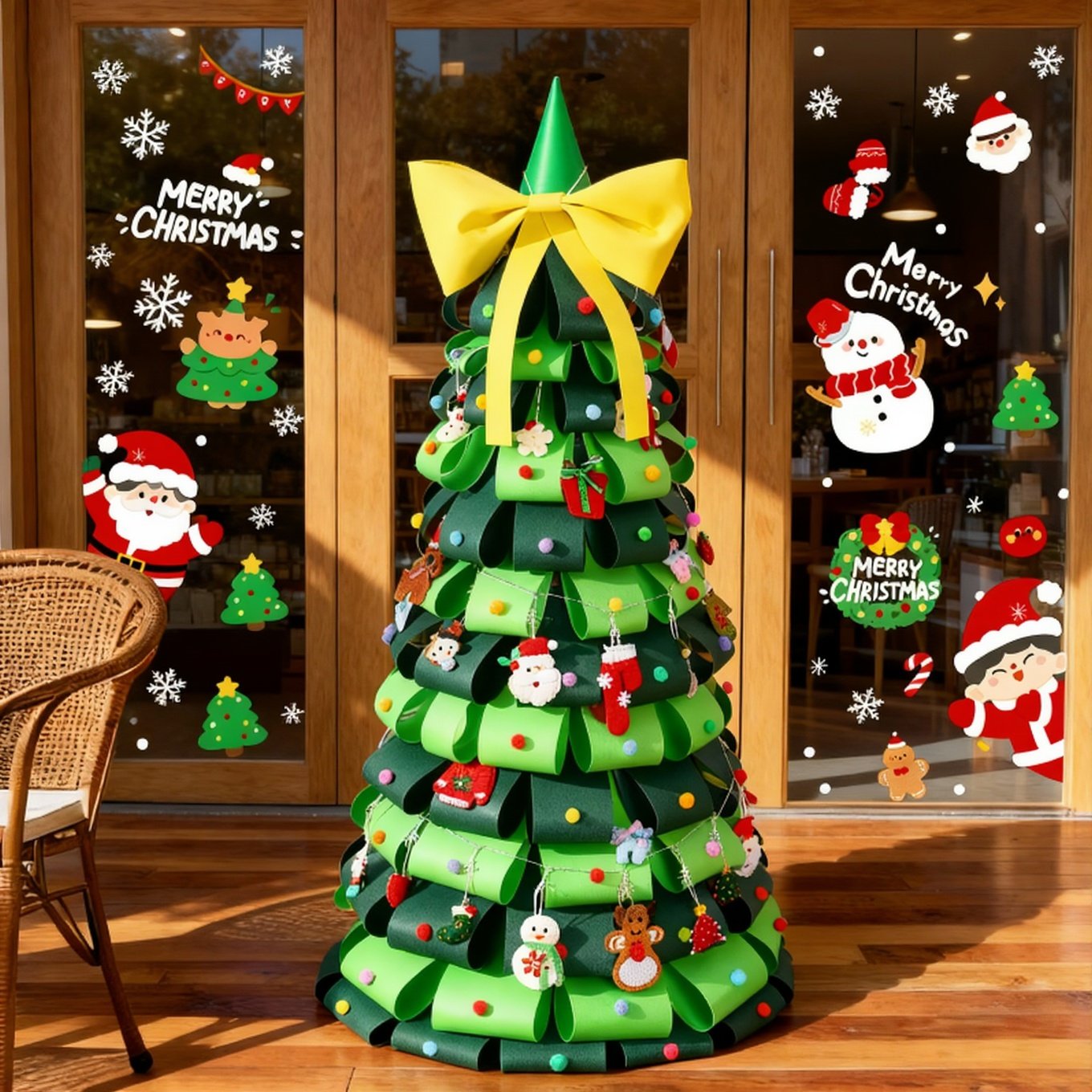 圣诞节卡纸圣诞树手工diy材料包装饰品氛围背景客厅摆件商场橱窗,节庆用品/礼品,圣诞装饰品,淘宝优惠券,粉丝福利购,淘宝优惠卷