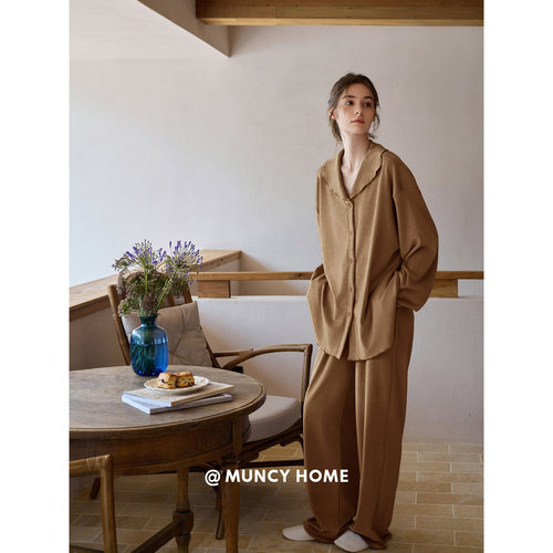 美拉德海岛绒睡衣女极简宽松保暖