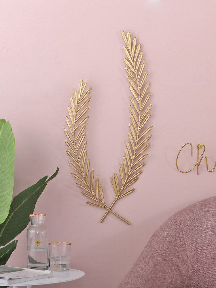 Northern Europe Light extravagance Metal leaf metope ornament a living room sofa background wall Restaurant Wall hanging letter Wall decorationin the Home accessories , Mural  category - from Buy2taobao.com to provide professional Taobao agent buy service