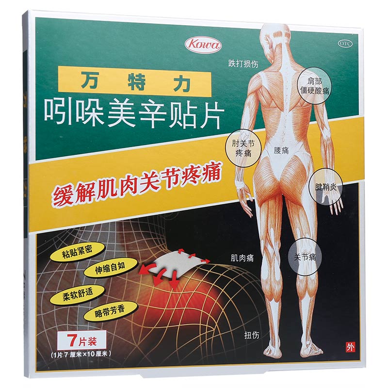 【万特力】吲哚美辛贴片7cm*10cm*7片/盒