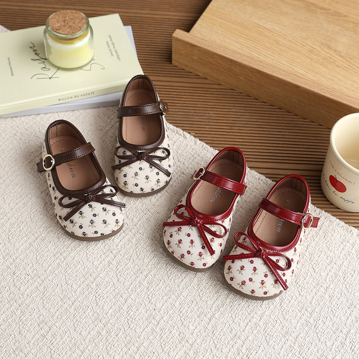 女童春季新款碎花蝴蝶结小皮鞋软底百搭公主鞋单鞋玛丽珍鞋宝宝鞋,童鞋/婴儿鞋/亲子鞋,皮鞋,淘宝优惠券,粉丝福利购,淘宝优惠卷
