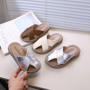 室内凉拖小女孩包头沙滩鞋 女童夏季 儿童洋气韩版 2025新款 户外拖鞋