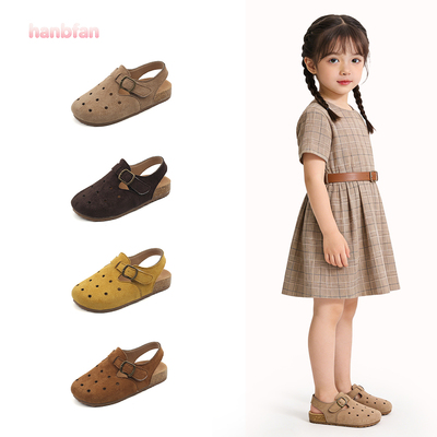 儿童凉鞋宝宝包头勃肯凉拖鞋透气