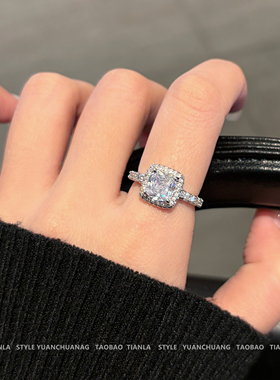 拿的出手的精致方糖戒指