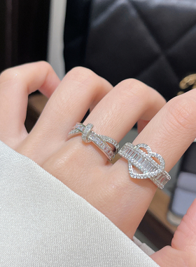 2023年新款网红个性轻奢锆石戒指