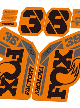 2022款FOX 38贴纸山地车贴前叉改色个性定制防水AM FACTORY