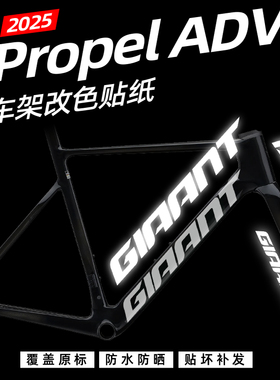 捷安特PP车架贴纸Propel adv公路车LOGO改色改标定制防水GIANT