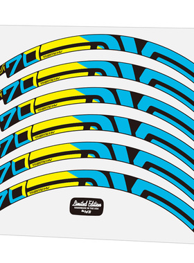 限量版EVNE M70 HV轮圈贴纸撞色山地车轮组涂装个性定制yeti m60