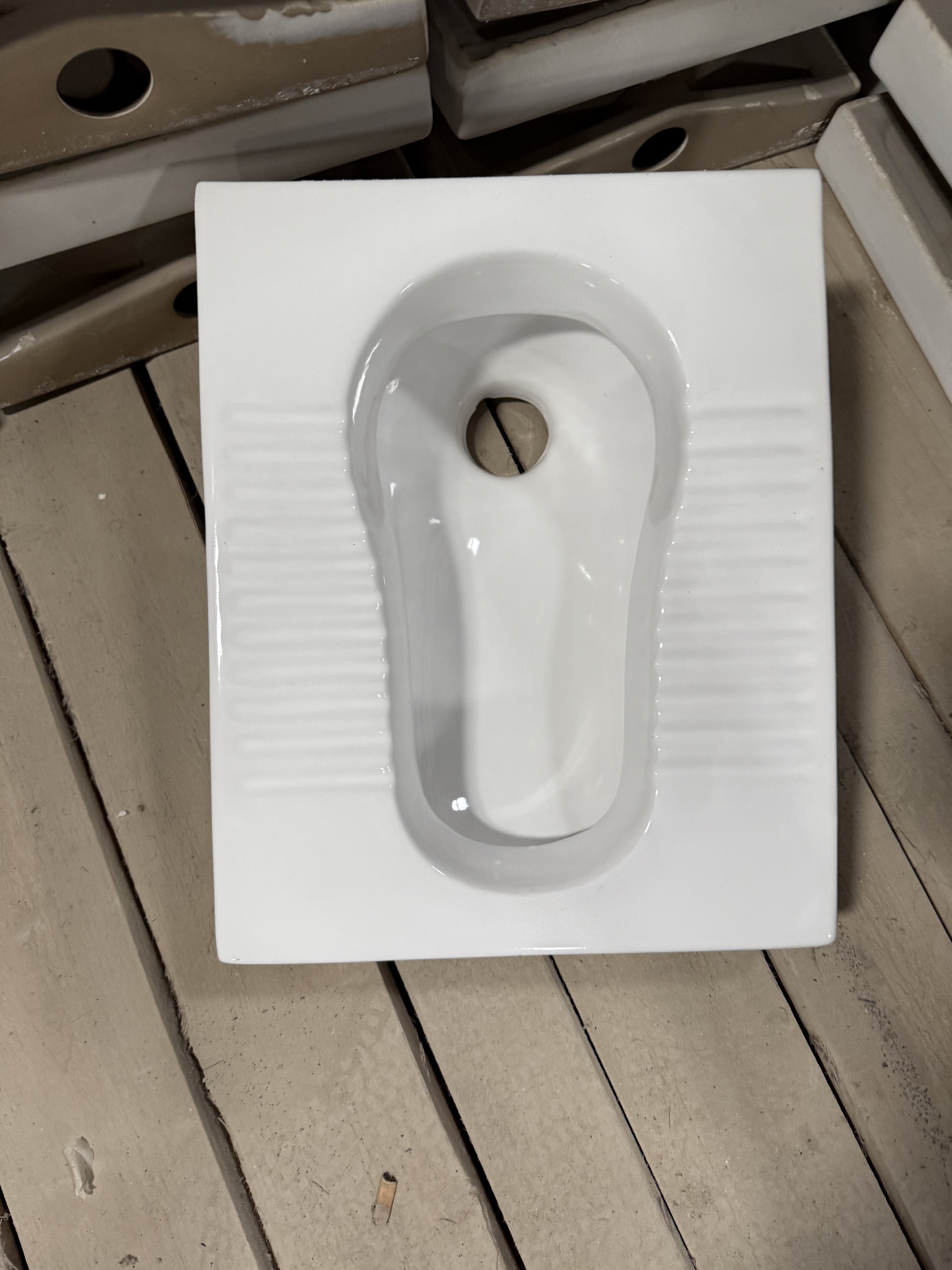 分体式蹲便器农村改造蹲坑马桶蹲便器移动厕所公共户外大便器后排