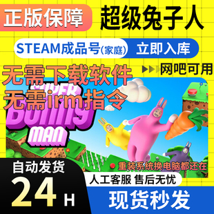 【网吧可用】超级兔子人 Steam正版国区成品号Super Bunny Man