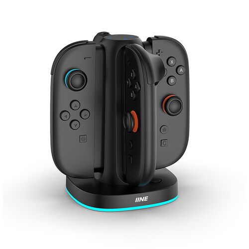 良值switch2代左右手柄充电底座NS2座充joy-con充电器圆形4充底座
