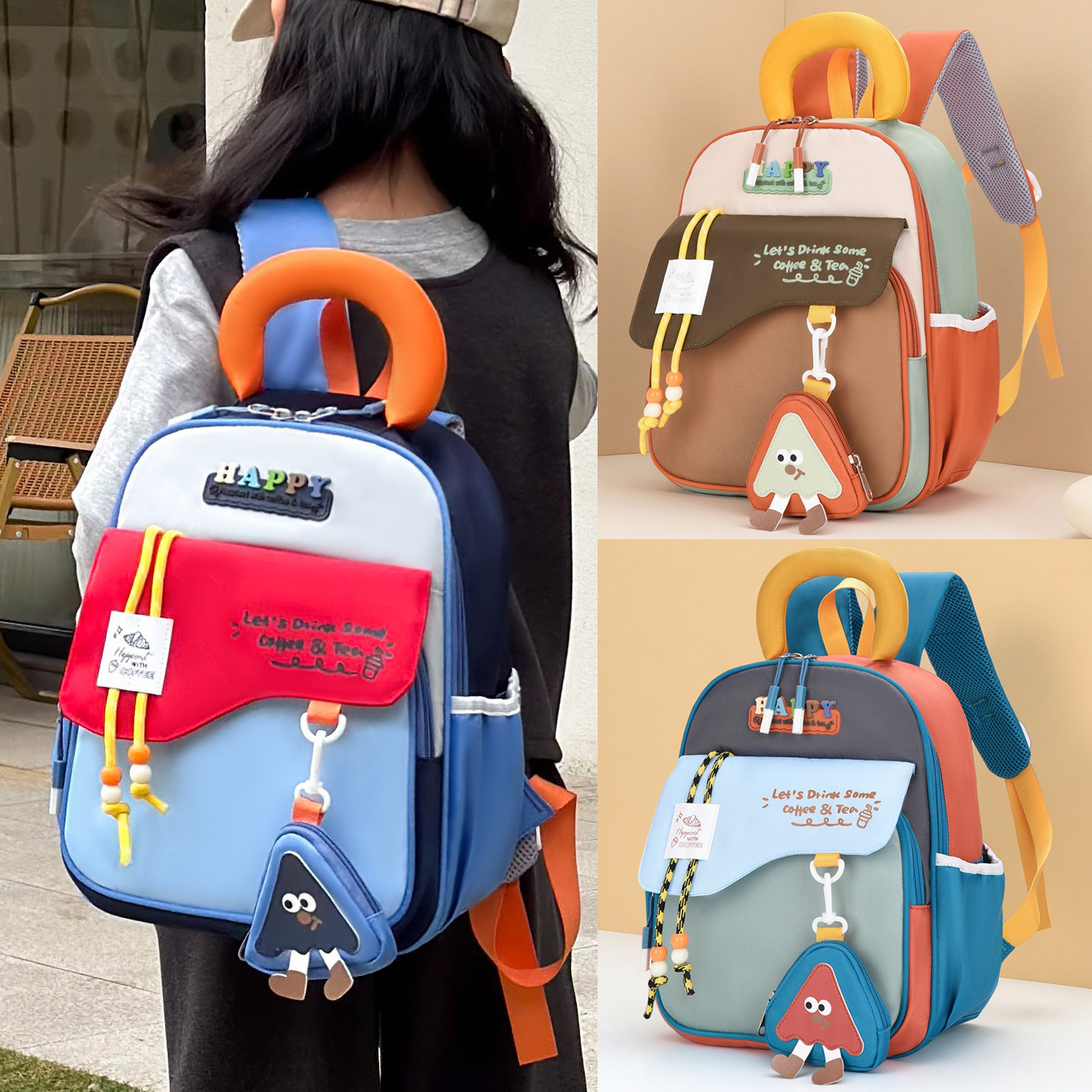 儿童背包外出轻便旅游男女童洋气可爱幼儿园双肩包春游小学生书包
