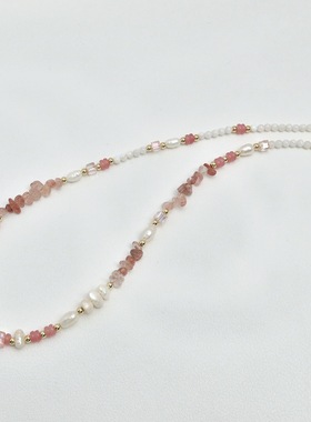 淡水珍珠多宝水晶手链轻奢小众