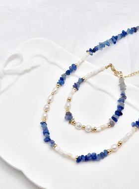 天然石珍珠多宝手链女款新款延长链爆款轻奢小众设计感高级感手串