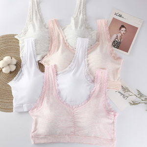 少女文胸发育期高中学生胖mm加肥加大码初中生内衣小背心女韩版