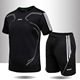 suit 2pcs men set clothes wear fitness gym sport man summer