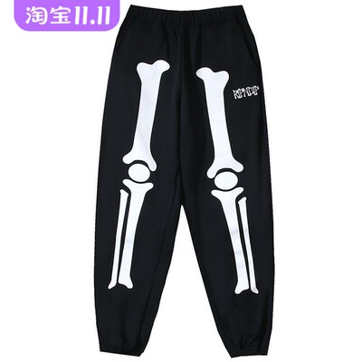 潮牌RIPNDIP搞怪骨骼长裤休闲裤