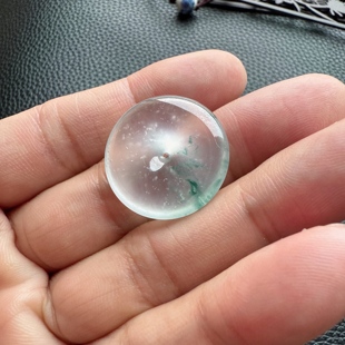 缅甸天然翡翠高冰平安扣尺寸24.9times4.9