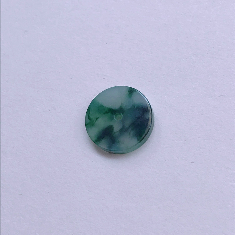 平安扣天然a货翡翠飘花平安扣