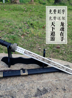 龙泉山海袖珍刀剑不锈钢防身小短剑小汉剑镇宅宝剑小剑摆件未开刃