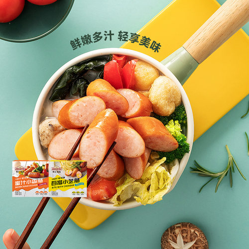 尊乐香肠烤肠纯肉肠芝士蜜汁