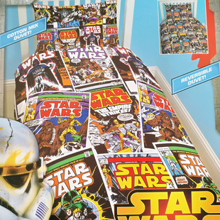 星球大战被套被罩枕套135x200儿童STAR WARS原力觉醒卡通学生外贸