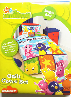 花园小子小尖兵被套被罩枕套140x210卡通The Backyardigans 外贸