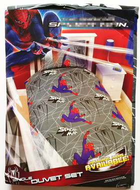 蜘蛛侠漫威被套被罩枕头套135x200 儿童卡通幼儿园SPDER-MAN学生