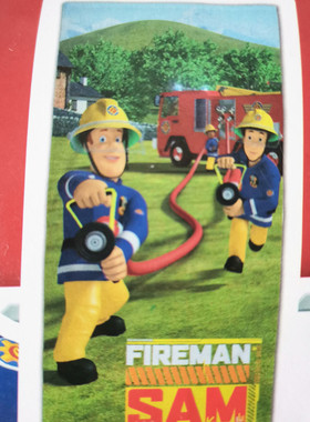 消防员山姆浴巾纯棉70x140全棉大毛巾儿童卡通FIREMAN SAM 外贸