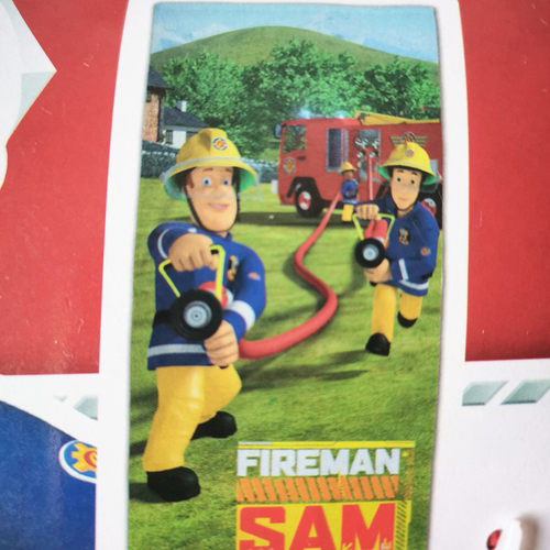 消防员山姆浴巾纯棉70x140全棉大毛巾儿童卡通FIREMAN SAM 外贸
