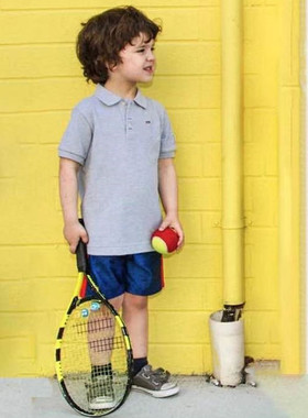 150-165码外单出口男童儿童大童青少年polo短袖T恤衫夏装上衣