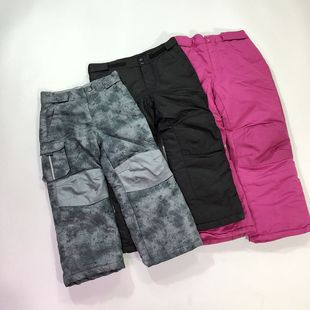 外贸户外儿童滑雪裤保暖防水宽松单板男童女童冬季冲锋裤棉裤