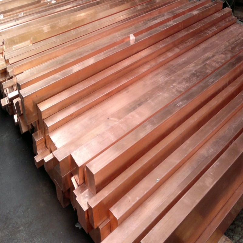 T2紫铜排接地铜排T3铜扁条镀锡铜排紫铜方实心方铜纯铜排TMY零切