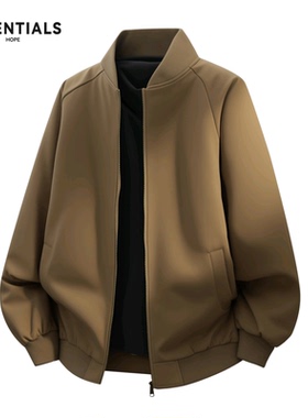 ESSENTIALS棉服外套男款冬季新款加厚保暖棒球服工装飞行夹克棉袄